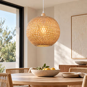 Ballare Natural Rattan Bamboo Pendant Light 2 Sizes - Pendant Light - Lighting.co.za