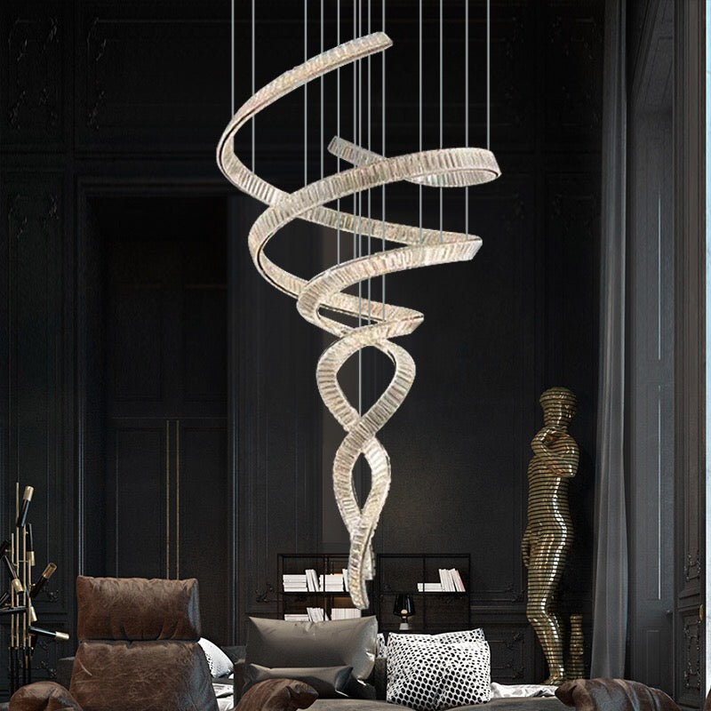 Ballerina Vertical Crystal Chandelier 2 Sizes - Lighting.co.za