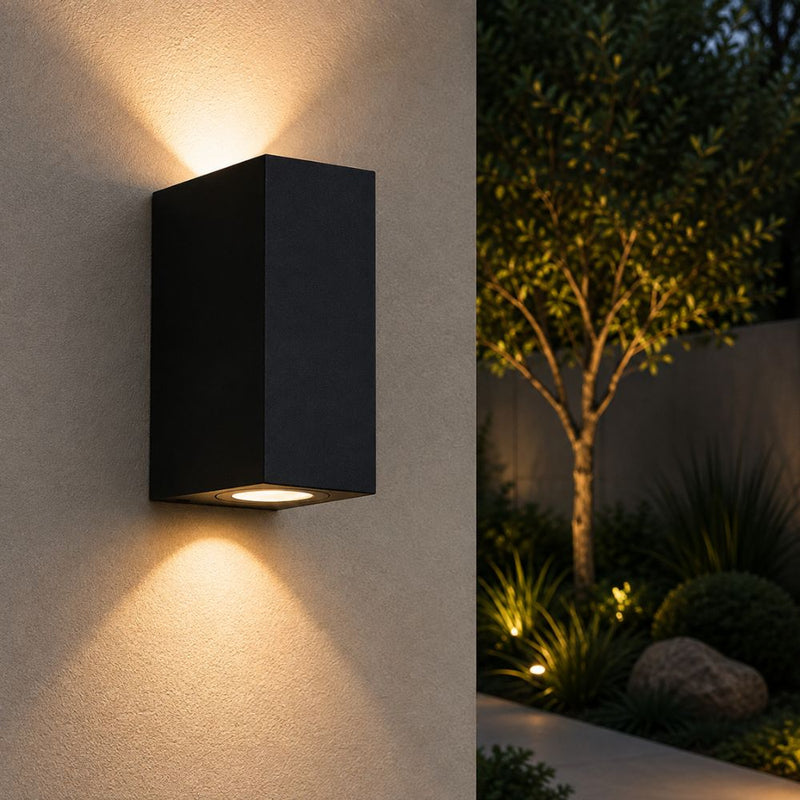Block 2 GU10 Up Down Outdoor Wall Light - Outdoor Wall Light - Lighting.co.za