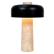Nest Black and Travertine Table Lamp - Table Lamp - Lighting.co.za