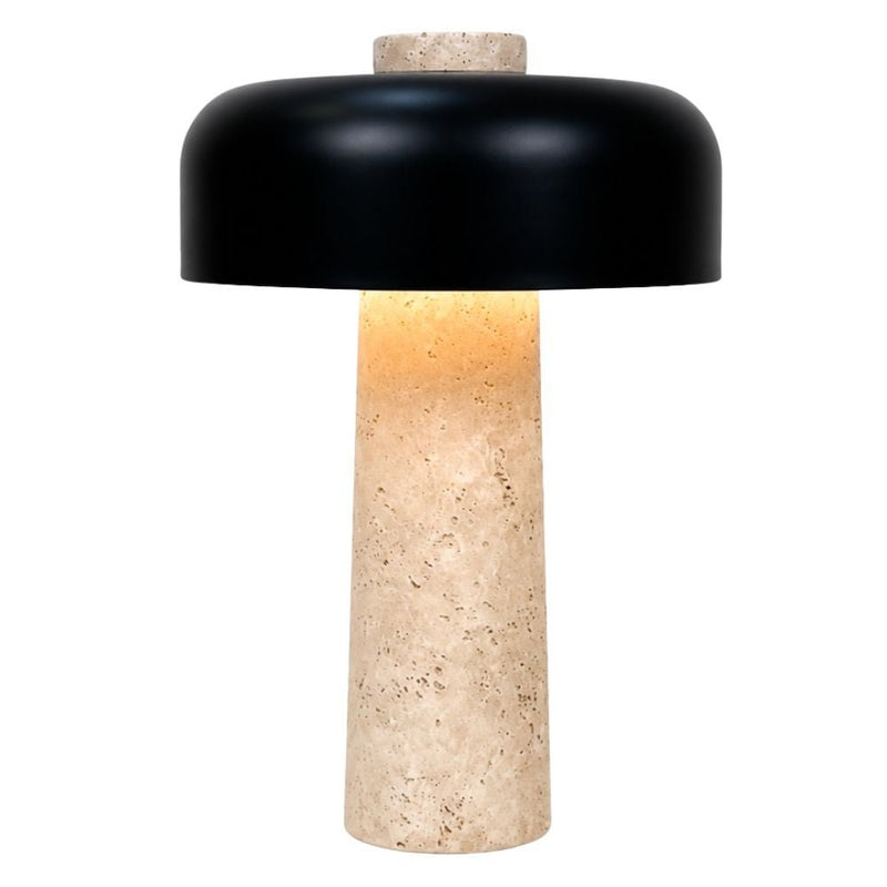 Nest Black and Travertine Table Lamp - Table Lamp - Lighting.co.za