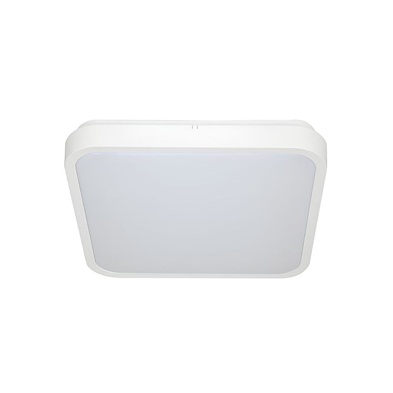 Burton Square Black | White Slim CCT LED Bathroom Ceiling Light