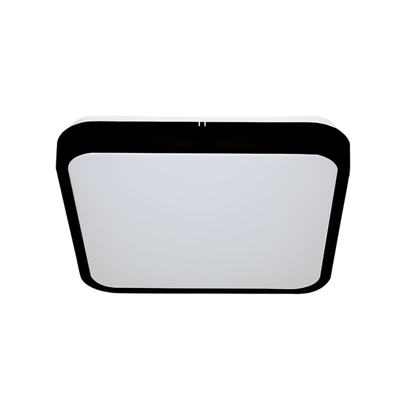 Burton Square Black | White Slim CCT LED Bathroom Ceiling Light