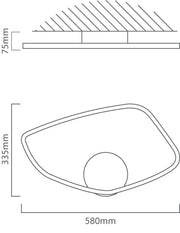 Vallerosa Brushed Brass LED Ceiling Light - Lighting.co.za