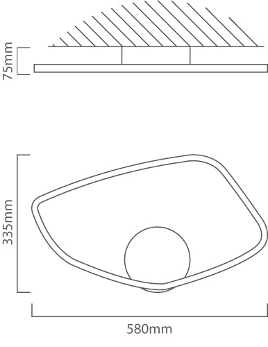 Vallerosa Brushed Brass LED Ceiling Light - Lighting.co.za