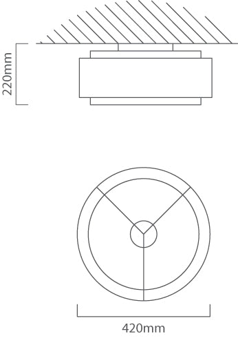 Sandbach Black and Gold Ceiling Light - Lighting.co.za