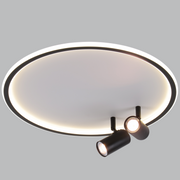 Vance Black and White Slim LED Ceiling Light - Lighting.co.za