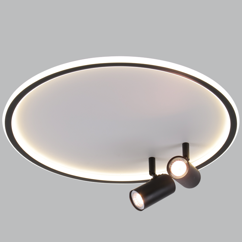 Vance Black and White Slim LED Ceiling Light - Lighting.co.za