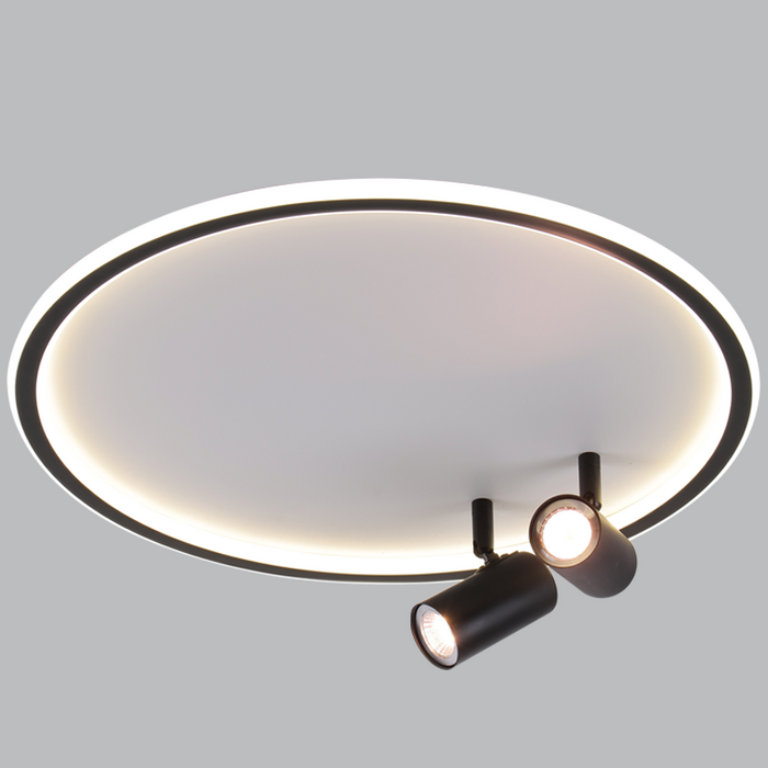 Vance Black and White Slim LED Ceiling Light