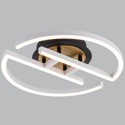 Rafferty White Black and Brass CCT LED Ceiling Light - Lighting.co.za