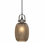 Campari Smoke Grey Textured Glass Pendant Light - Pendant Light - Lighting.co.za