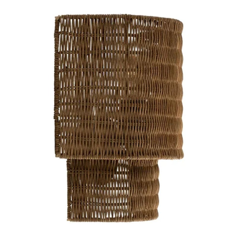 Capri Woven Rattan Shade Wall Light