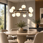 Charlton 12 Light CCT LED Gun Metal Chandelier - Chandelier - Lighting.co.za