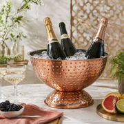 Hammered Copper Punch Bowl 33x21cm 8 Litre - Lighting.co.za