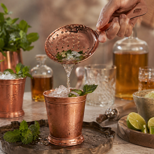 Copper Julep Strainer 16 cm - Lighting.co.za