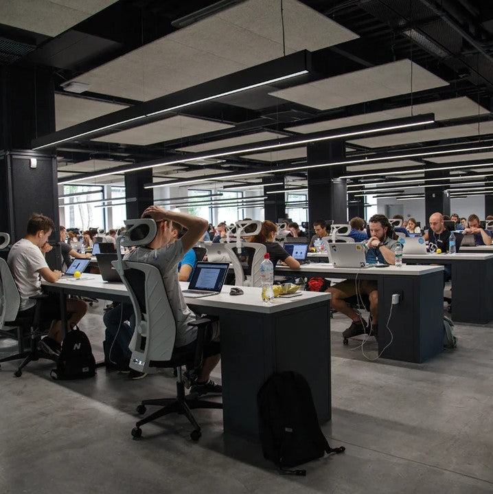 Chiara Black | White Up Down Linear Linkable LED Slim Pendant Light - Lighting.co.za