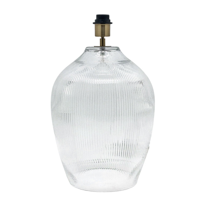 Chihuli Clear Glass Table Lamp BASE ONLY - Lighting.co.za