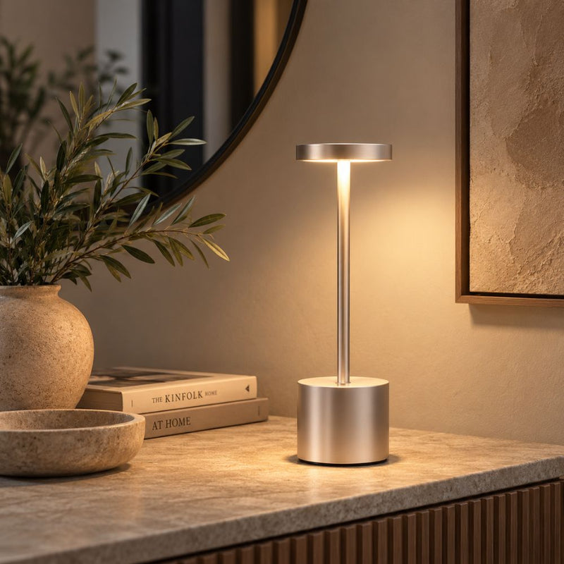 Chronos Gold | Black | Silver | White Rechargeable CCT LED Table Lamp