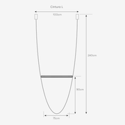 Cintura Black Grey Leather and Brass LED Pendant Light 2 Sizes - Lighting.co.za