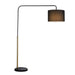 Class 1 Black and Gold Nordic Floor Lamp - Lighting.co.za