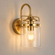 Colet Clear Glass and Gold Wall Light - Indoor Wall Light - Lighting.co.za