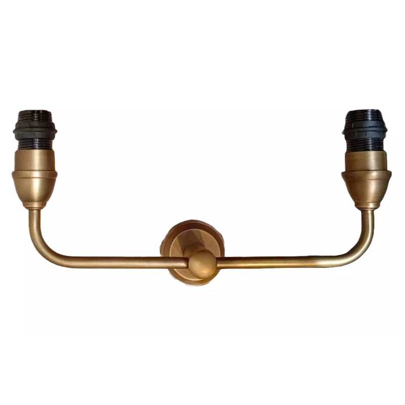 Como Double Arm Antique Brass | Antique Silver Wall Light