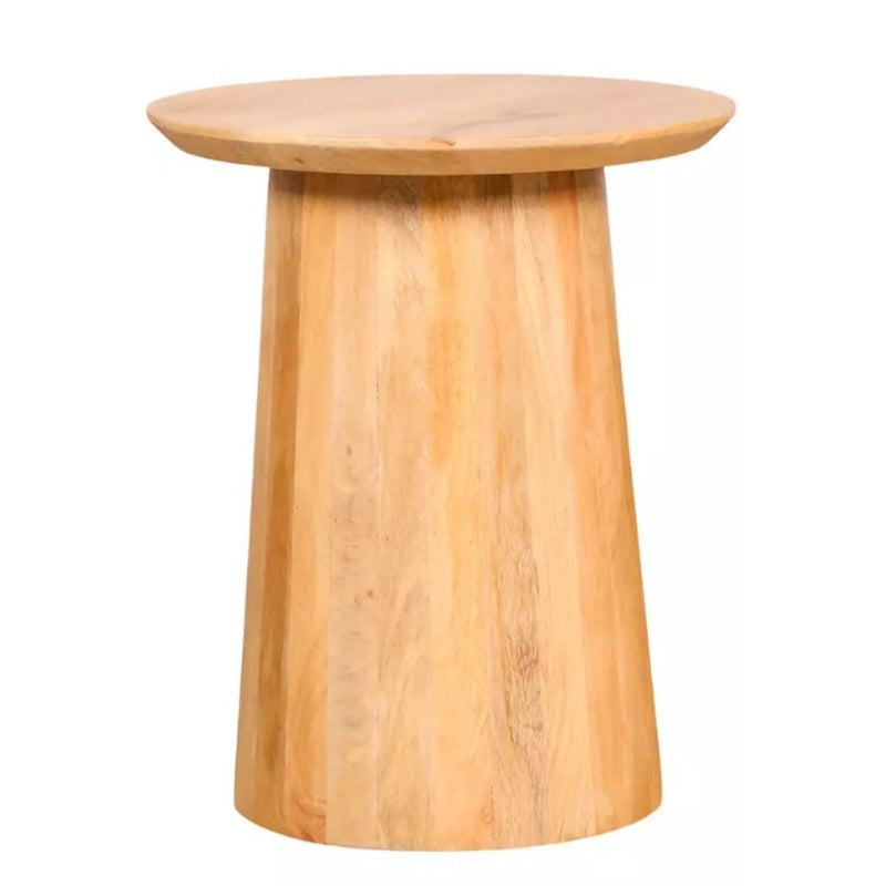 Cova Round Natural Acacia Wood Side Table