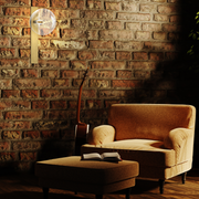 Dew Brass and Clear Glass Ball Wall Light - Lighting.co.za