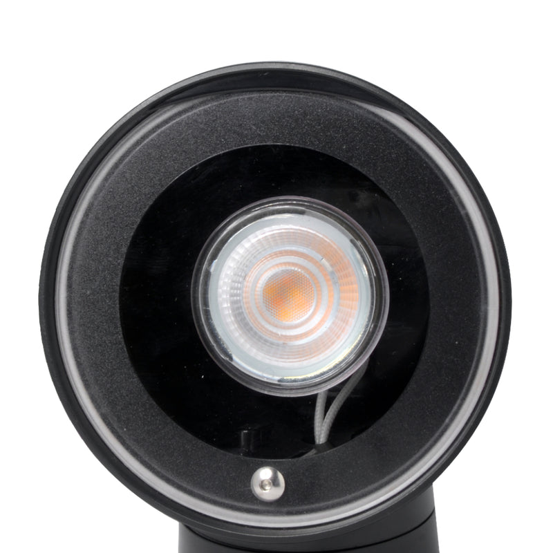 Deli GU10 Down Facing Black Outdoor Wall Light - Lighting.co.za
