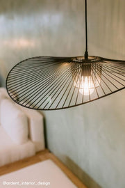 Flutter Black or Gold Wire Pendant Light 4 Sizes - Lighting.co.za