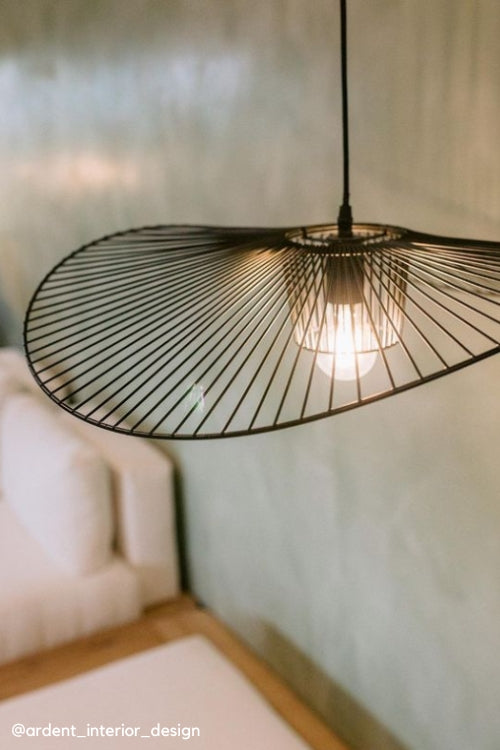 Flutter Black or Gold Wire Pendant Light 4 Sizes - Lighting.co.za