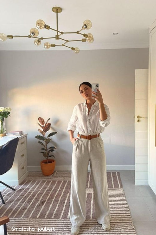 Molecule 9 Light Brass Look Pendant Light - Lighting.co.za