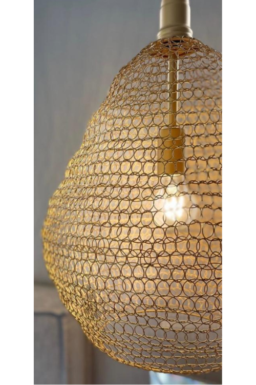 Pandora Black or Gold Wire Mesh Pendant Light 2 Sizes - Lighting.co.za