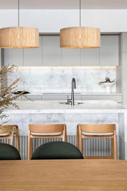 Camilla Natural Raffia Wrap Pendant Light 2 Sizes - Lighting.co.za