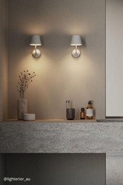 Flute White Shade LED Outdoor or Bathroom Wall Light - Lighting.co.za