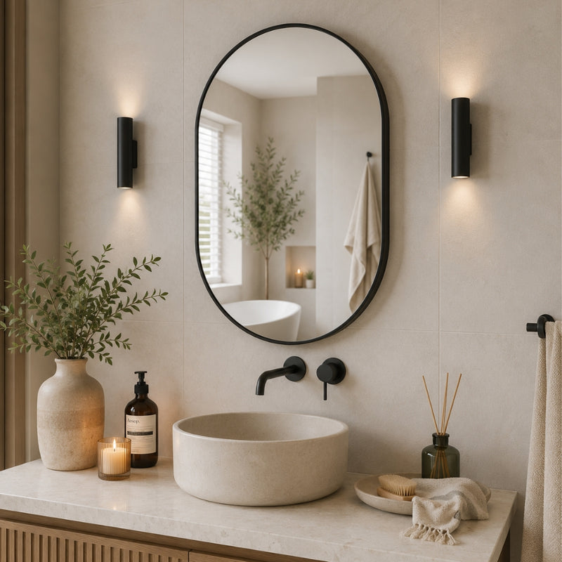 Essentials Pill Small Black or Gold Mirror