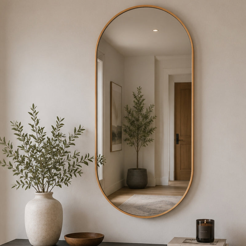 Essentials Pill Medium Black or Gold Mirror