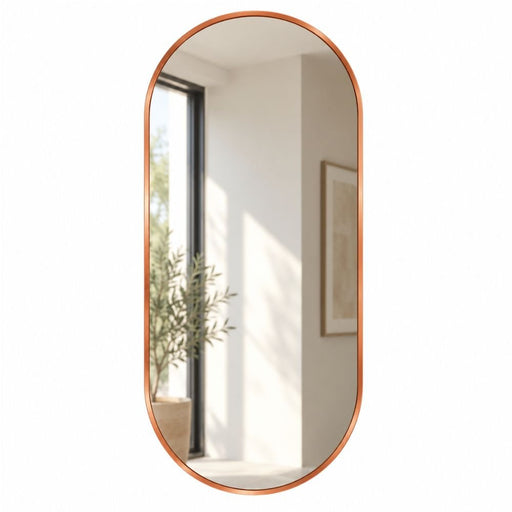 Essentials Pill Medium Black or Copper Gold Mirror - Mirror - Lighting.co.za