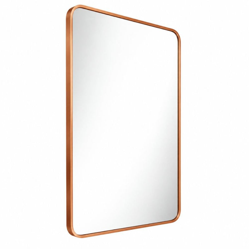 Essentials Urban Rectangular Black | Copper Gold Mirror 3 Sizes - Mirror - Lighting.co.za