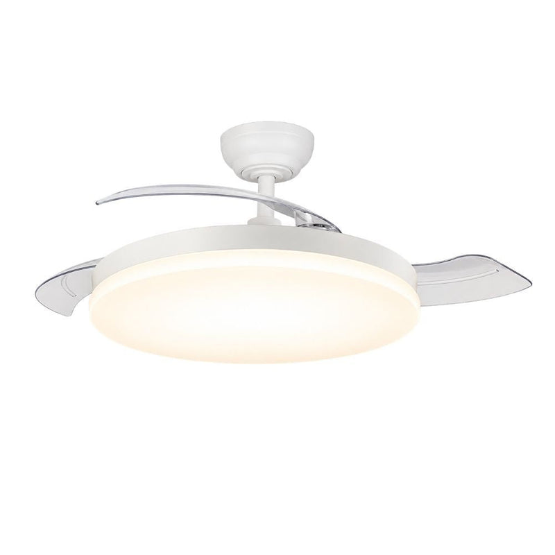 Evo Retractable 3 Blade White CCT LED Ceiling Fan - Ceiling Fan - Lighting.co.za