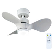 Echo White 3 Blade CCT LED Ceiling Fan - Lighting.co.za