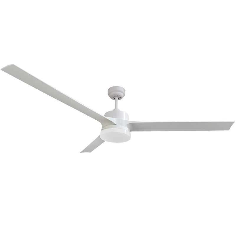 Aria 3 Blade Black or White LED Ceiling Fan - Lighting.co.za