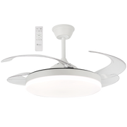 Maya Clear 3 Blade White LED Ceiling Fan - Lighting.co.za