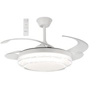 Miru Clear 3 Blade White LED Ceiling Fan - Lighting.co.za