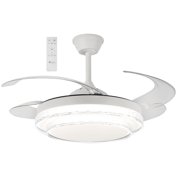 Miru Clear 3 Blade White LED Ceiling Fan