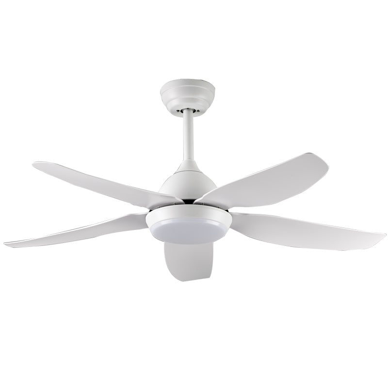 Aleah 5 Blade Black or White CCT LED Ceiling Fan - Lighting.co.za