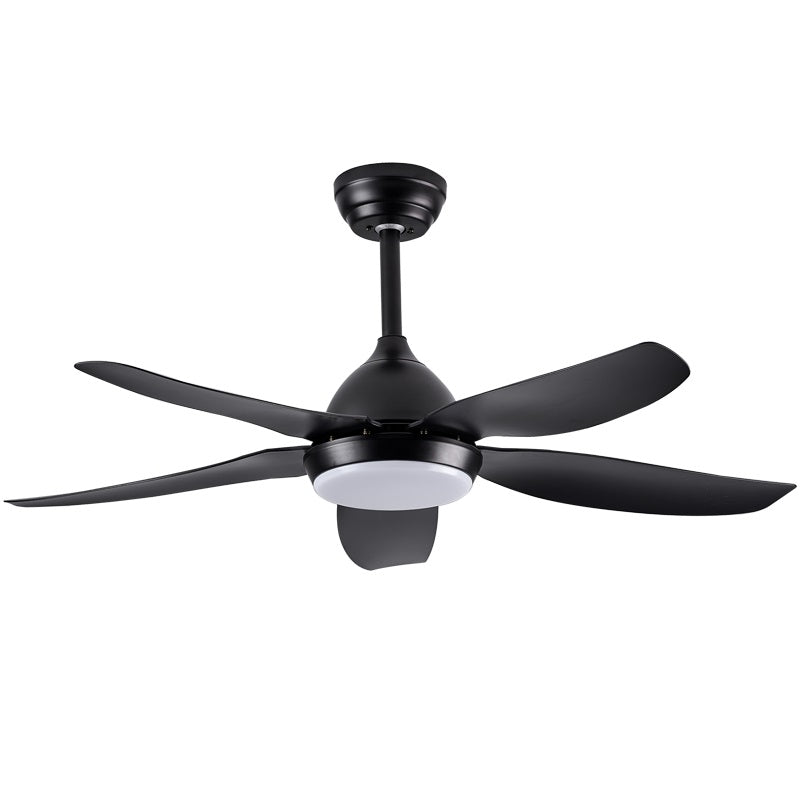 Aleah 5 Blade Black or White CCT LED Ceiling Fan - Lighting.co.za