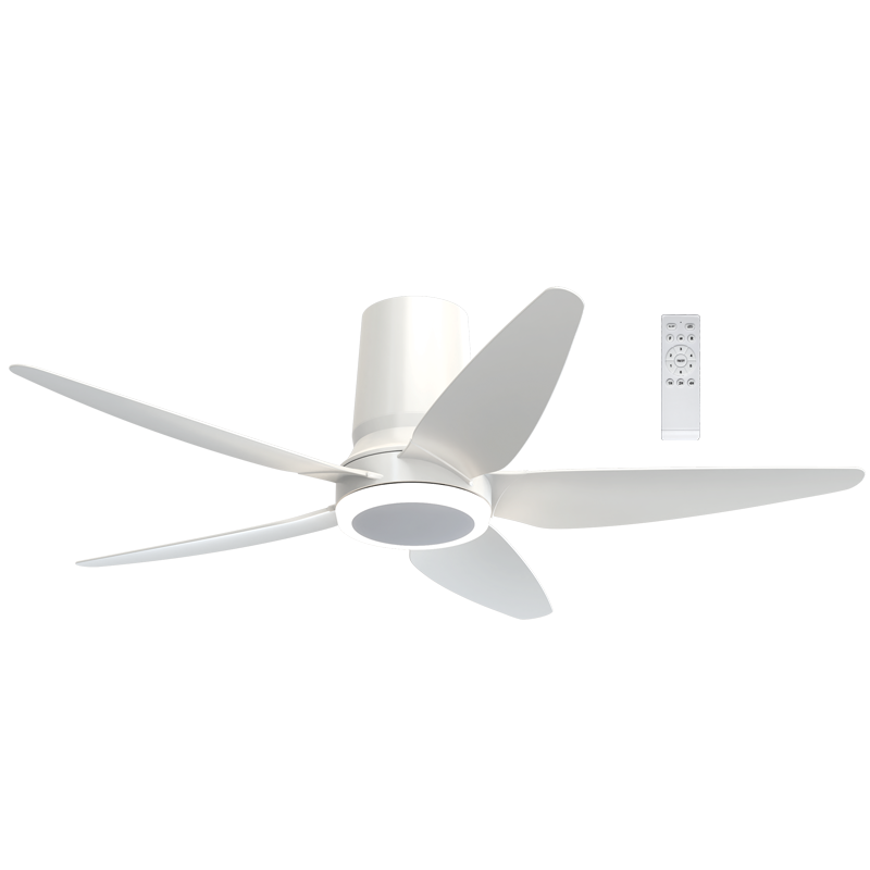 Zane 5 Blade White | Black CCT LED Ceiling Fan