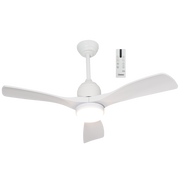 Breeze 3 Blade White CCT LED Outdoor Ceiling Fan - Lighting.co.za