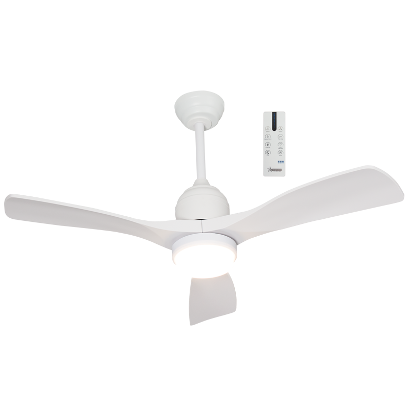 Breeze 3 Blade White CCT LED Outdoor Ceiling Fan - Lighting.co.za